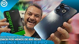 Infinx Smart 8 Pro | Custa MENOS DE 850 Reais, c/ 256GB de Armazenamento! Unboxing e Impressões