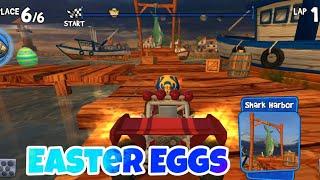 Easter Eggs bb Racing In Shark Harbor | Beach Buggy Racing  | lokasi telur bb racing