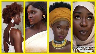 Melanin Skin You wouldn't Believe are Real #blackbeauty #fyp #blackwoman