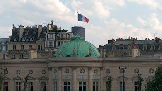 Free Stock Video Download | French Flag atop the Musee National | Free HD Download