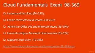 Microsoft MTA Cloud Fundamentals: Exam 98-369 Guide - learn Microsoft Certification