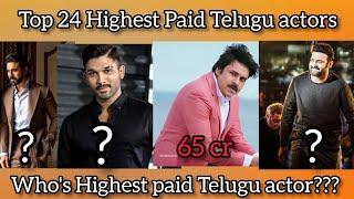 Top 24 Highest paid Telugu actors // Who's number 01 ?? //