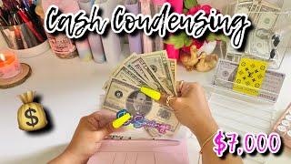 CASH CONDENSING ALL OF MY BINDERS | #cashcounting