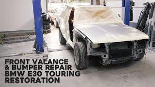 Front Valance & Bumper Repair | BMW E30 Touring Restoration