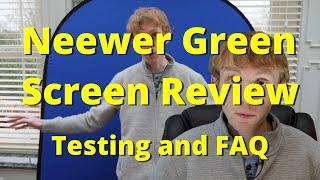 Neewer Chromakey green screen review with answers to FAQs.