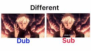 Satoru Gojo: you’re weak | different language | Sub VS Dub | jujutsu kaisen