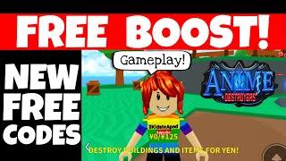 *NEW* FREE CODES [3 HOURS] Anime Destroyers Simulator gives Free Boost  |  ROBLOX Anime Game