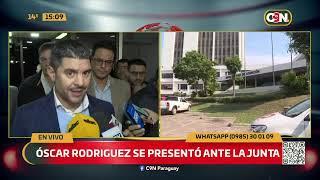 Óscar Rodríguez se presentó ante la Junta Municipal de Asunción