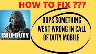 Fix CALL of DUTY Game Oops Something Went Wrong Error Please Try Again Later Problem Solved | FING24