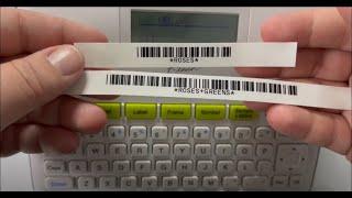 Printing Barcodes with your Brother PTD400, PT-D400 P-touch Label Printer