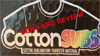 Techbot Customs CottonSubs to sublimate dark cotton shirt