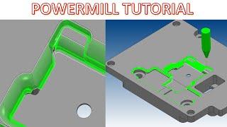 PowerMill 2022 Tutorial #104 | Mill 3D Constant Z Finish Fillets 3D