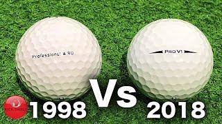 1998 Golf Ball Vs 2018 Golf Ball (20 Year Test)