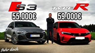 FAHRSPASS KOSTET! Audi S3 2024 vs HONDA CIVIC TYPE R | Fahr doch