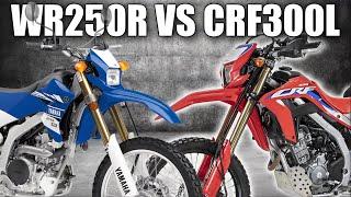 Honda CRF300L and Yamaha WR250r review and comparison Which motorcycle is the better dual sport?