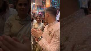 Genelia D'Souza SMILES looking at Nick Jonas during Anant-Radhika's wedding #shorts #geneliadsouza