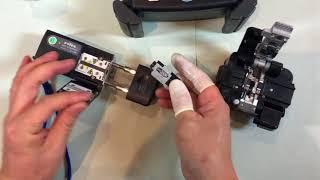 FITEL S179A Demonstration: Splicing with fiber holders