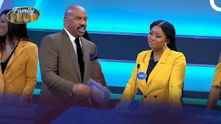 Steve Harvey KNOWS how to strut his stuff! Only of Family Feud Africa! | Family Feud Ghana