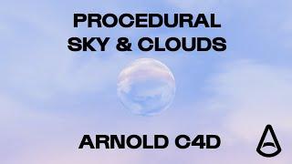 Cinema 4D Procedural Sky & Clouds For Arnold