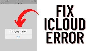 How To Fix Apple Id Error "Try Signing In Again " !! How To Fix iCloud Error " Try Signing In Again"
