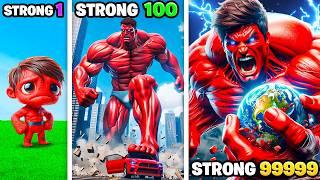 Weakest To STRONGEST RED HULK In GTA 5!