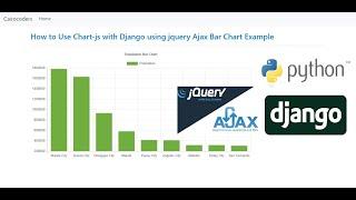 How to Use Chart-js with Django using jquery Ajax Bar Chart Example