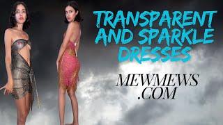 Transparent & Sparkly Club Dresses Mewmews.com