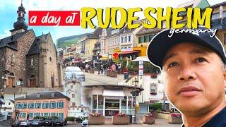 SCENIC VIEW OF RUDESHEIM GERMANY , VISIT THE OLD CHURCH AND MAIN BUSINESS STREET@Mrs. Suzette ​