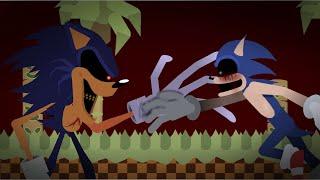 Lord X Vs. Sonic.EXE (Sticknodes Battle)