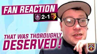 Fan Reaction | BURNLEY 2-1 WATFORD |  Andrew: "That was thorougly deserved for Burnley!"