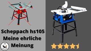 Scheppach HS105 Sägeblatt parallel zur Führungsnut einstellen und Vergleich mit Einhell TC-TS 2225U