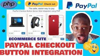 Paypal checkout button server side integration in PHP