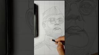 Netaji Subhash Chandra Bose outline drawing #drawing #india #youtubeshorts #shorts #shorts