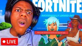 iShowSpeed’s Fortnite Account Gets Banned… *LIVE*