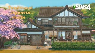 Traditional Japanese House | Snowy Escape | Stop Motion Build | The Sims 4 | No CC