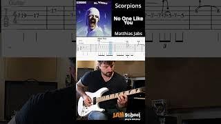 Scorpions No One Like You Guitar Solo with TAB