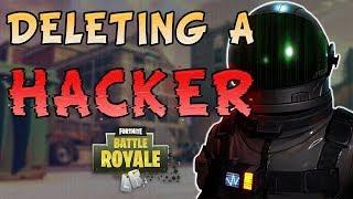 Fortnite - Deleting A Hacker! ft. Ninja, TimTheTatMan, and IAmTrevorMay - June 2018 | DrLupo