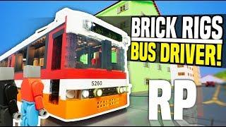 BUS DRIVER RP - Bricks Rigs Roleplay | Funny Multiplayer Moments!