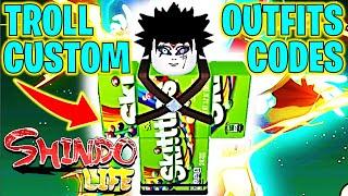 ⭐SHINDO LIFE TROLL CUSTOM OUTFITS CODES⭐