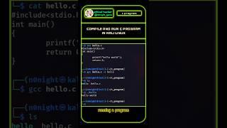 compile and run c program in #kalilinux #programming #nonightgams #cprogramming #gcc #linux #program