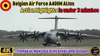 ACTION HIGHLIGHTS: Belgium Air Force A400 M Atlas - CHECK OUT THE WING FLEX ON LANDING