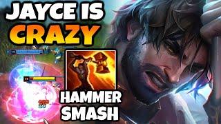 Jayce goes absolutely insane once he reaches his 2 item spike