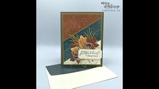 Stampin Up//Autumn Leaves//All About Autumn DSP//Thank You Card//Sept-Dec 2023 Mini Catalog