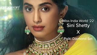 Sini Shetty Miss India World ‘22 X Polki Diamond Set - Abharan Jewellers (Since 1935)