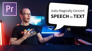 Premiere Pro CC 2021 Speech to Text Tutorial | Automatic Subtitles