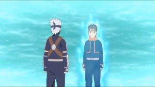 Kakashi & Obito saying Goodbye as Friends not Enemies. (Ep: 474) (English Dubbed)