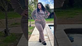 Angela Lina ~ Big Beautiful Plus Size Curvy Model ~ Bio #shorts