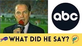 The CRAZIEST Announcer Controversy in Monday Night Football HISTORY | Bills @ Dolphins (1988)