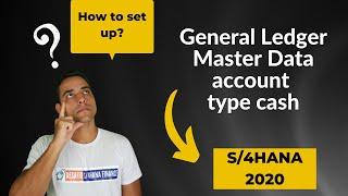 How to set up? General Ledger Master Data account type cash.