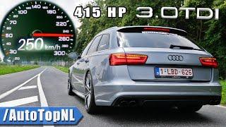 Audi A6 3.0 BiTDI 415HP *STRAIGHT PIPE* 0-250 SOUND & AUTOBAHN POV by AutoTopNL